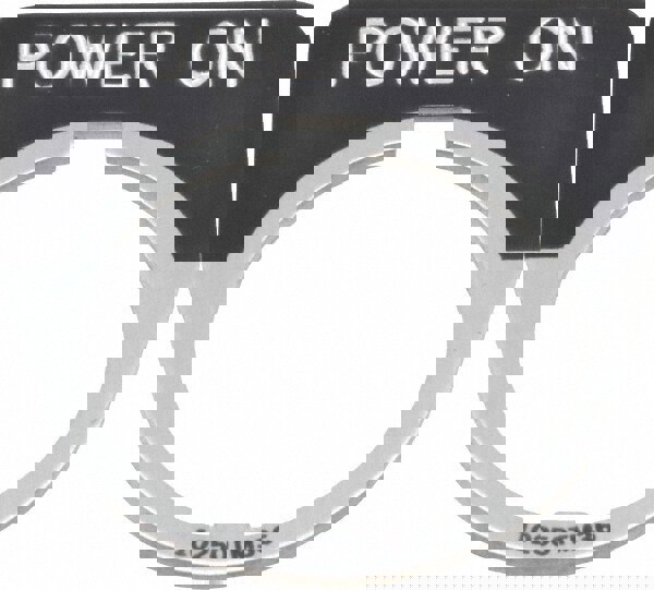 Half Round, Legend Plate - Power On